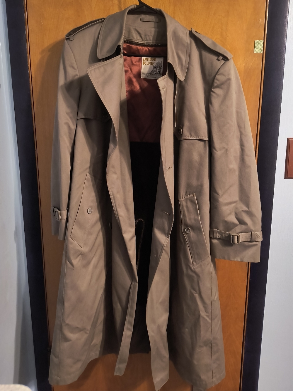 Vintage Tan Trench Coat